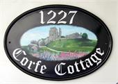 corfe-castle-house-sign